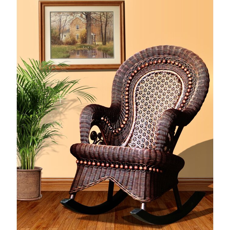 Wayfair wicker deals rocking chair